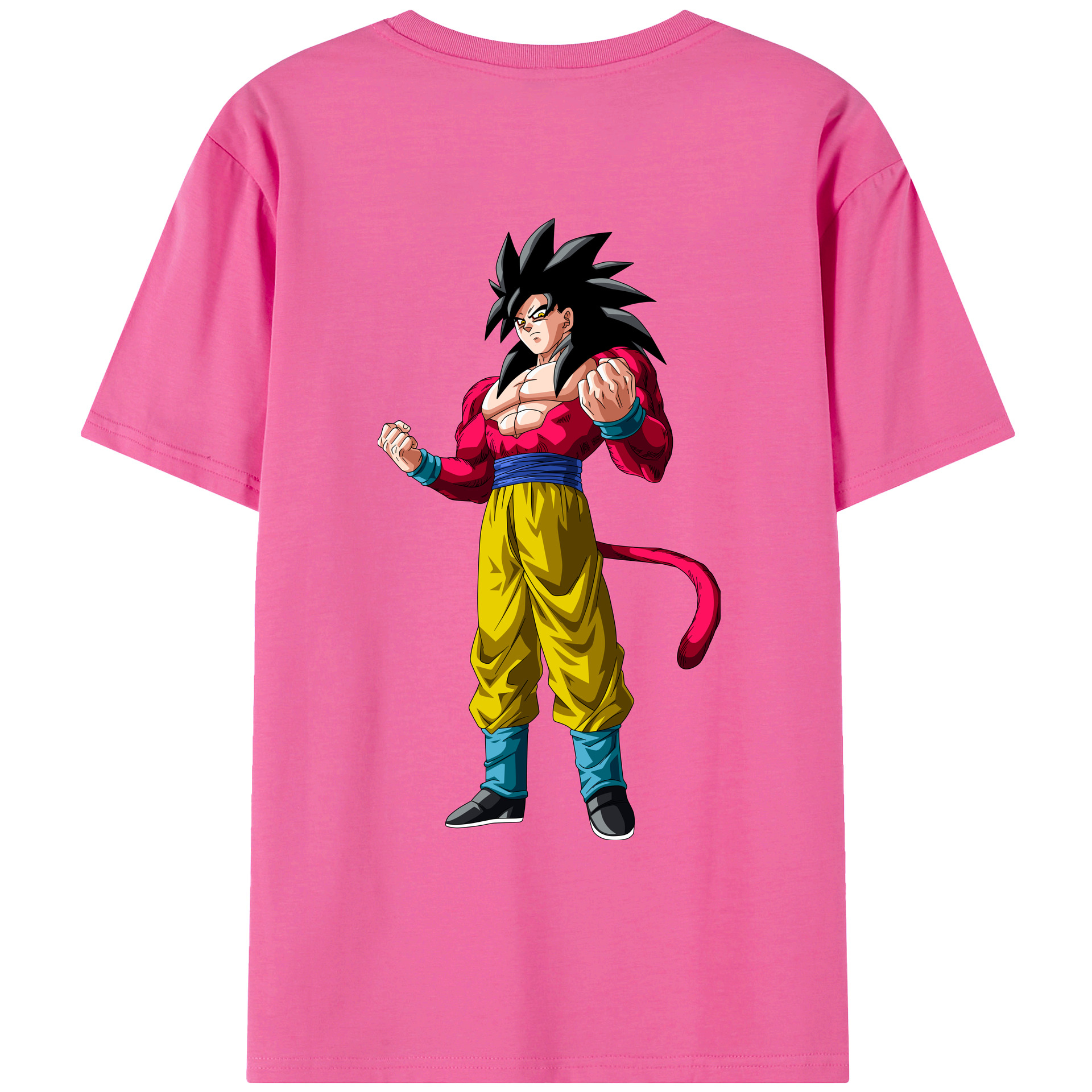 （画像用） ドラゴンボール 孫悟空（そん ごくう）Son Goku カカロット DRAGON BALL Kakarotto レディース半袖Tシャツ(バックプリント)